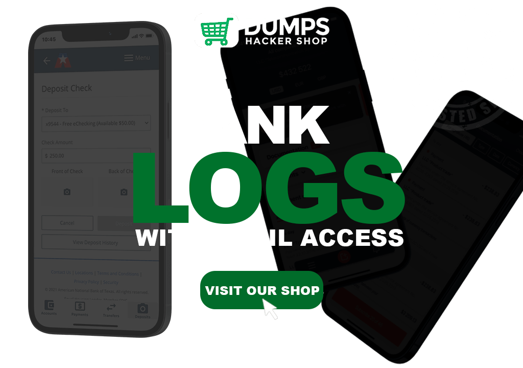 bank logs with email access